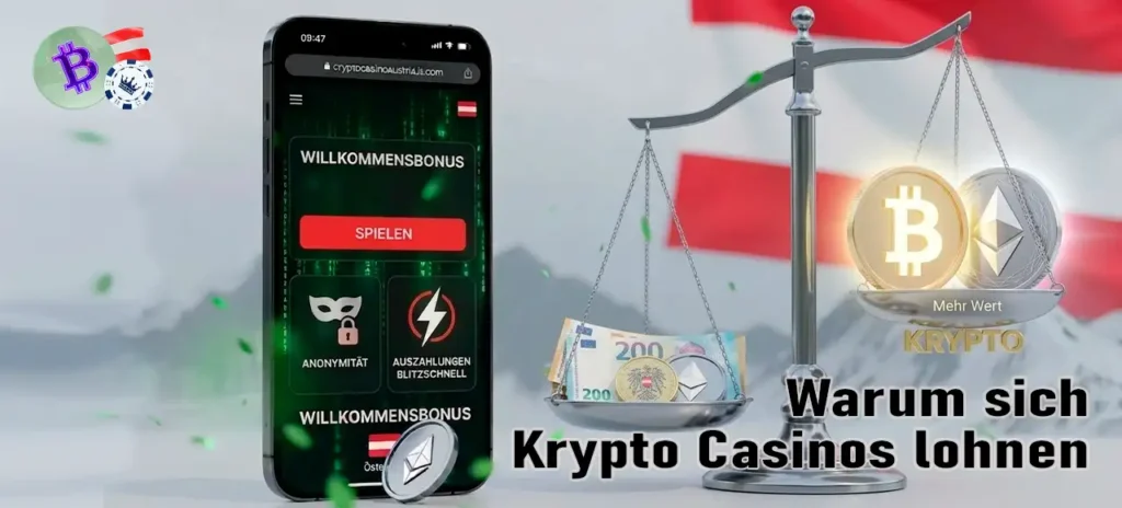 Warum Krypto-Glücksspiel für Österreicher sicher und profitabel ist.